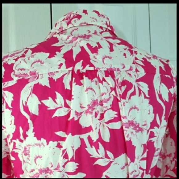 Flying Tomato 100% Cotton Floral Pink Dress Long-Sleeve Belted Flattering Small - Picture 12 of 14